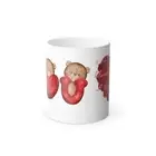Color Morphing Mug, Love Bears Design - Cute Heat Sensitive Coffee Cup, Gift for