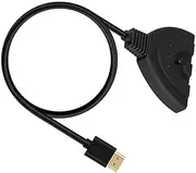 HDTV Switcher 4K 60HZ HDTV Splitter 3 in 1 Out 3 Port HDTV Switcher HDTV Cable Supports 4K HDTV for Monitors