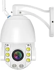 4K 8MP WiFi Security Camera Outdoor 50X Zoom 120M IR Distance PTZ Video IP Cam Auto Tracking Metal Shell Waterproof Surveillance(U/K,8MP Camera Add 64G)