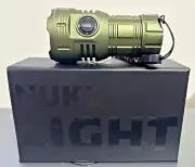 Nuke Light, 3,100+ lumen Flashlight, Tank Green - New