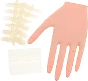Mikinona Practice Hand for Nails Mannequin with Detachable Tips for Acrylic Nail Art Training