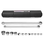 15in1 Adjustable Ratchet Wrench Kit Chrome Vanadium Steel Torque Wrench Socket
