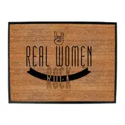 Real Women Rock - Funny Novelty Doormat Man Cave Floor mat