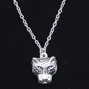 [ZOJK] Necklace 19X15Mm Leopard Panther Head Pendants Short Long Women Men Colar Choker Jewelry Gift