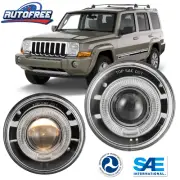For 06-10 Jeep Commander Grand Cherokee 05-09 Dodge Dakota Fog Lights Pair Clear (for: Jeep)