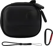 Small Carrying Case for Insta360 GO 3/GO 3S, Hard Shell Storage Bag Mini Protective Case Travel Portable Bag with Carabiner and Wrist Strap Camera Accessoires for Camera Screen Lens Cover Protection
