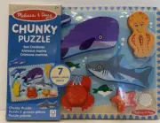 Melissa And Doug My 1st Chunky Sea Animals Puzzle New Still Wrapped in Plastic
