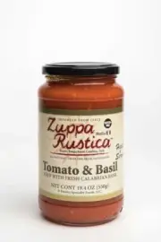 ZUPPA RUSTICA TOMATO BASIL SOUP, Case of Six 19.4 OZ Glass Jars.