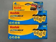 8 Rolls Kodak UltraMax ISO 400 35mm 135/24 Color Film (Two 4-Pack) Expired mp