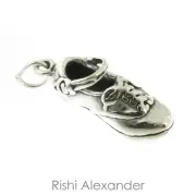 925 Sterling Silver Ladies Shoe Charm Made in USA