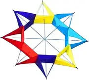 QSTDGVPW Popular Hex Kite Large Kite Stable Colorful Unique Portable Creative Kite Hexagonal Kite for Grassland