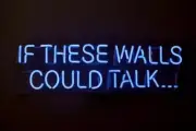 If These Walls Could Talk Acrylic 14" Neon Sign Lamp Light Glass Beer Bar EY