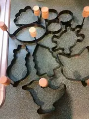 8 Piece Steel Pancake, Cookie, Egg, Ring/Molds