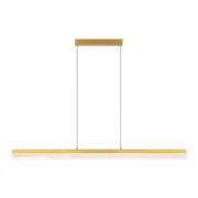 Salem Brushed Brass Linear Bar LED Pendant