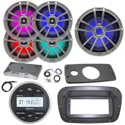 JBL Marine Radio, Spa Bezel,Adapter, ANT, Amp,Kit, LED Sub, 4x 6.5" 225W Speaker