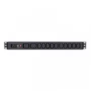 CyberPower-1U Basic PDU (PDU20BHVIEC12Ra) 16Amp input/output - 12x IEC-320 (2-C19 & 10-C13) out