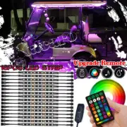 16X RGB LED Light Kit Neon Glow Strip for Club Car EZGO Yamaha Golf Cart Kart
