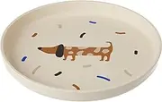 LÄSSIG Children's Plate Without Melamine, BPA-Free, for Dishwasher and Microwave/Plate Little Mateys Royal Blue
