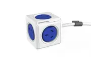 Allocacoc PowerCube 1.5m with 5 Power Outlets - Blue (5300/AUEXPCBLU)