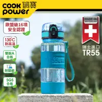 在飛比找momo購物網優惠-【CookPower 鍋寶】瑞士TR55健康瓶水壺(400m