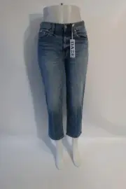 NWT Womens Daze Blue Mid-Rise Straight Leg Backstage Loyalty Denim Jean 24