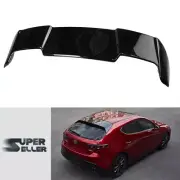Fit For Mazda3 Mazda 3 4th BP Hatchback Rear Roof Spoiler DTO Type Glossy Black (for: Mazda)