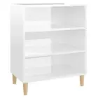 Sideboard High Gloss White 57X35x70 Cm Engineered Wood Wood Sideboards & Buffets