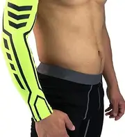Compression Arm Sleeves 1 PCS Soft Compression Arm Warmer Sun UV Protection Sport Running Bike Cycling Basketball Volleyball Golf Elbow Arm Sleeves Cover