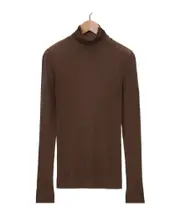 Lemaire Seamless High Neck Top S,L,M hazelnut brown