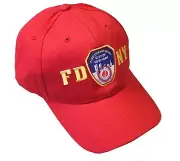 FDNY Junior Kids Baseball Hat Fire Department of New York Red One Size