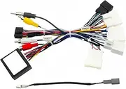 Quadlock Wiring Harness CAN Bus Decoder Car Android Head Unit Cable Adapter Compatible for Toyota Prado Highlander Venza Sienna Harrier 202