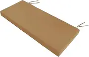 yuksok Garden Bench Cushion Loveseat Cushion High Density Foam Soft Modern Seat Pad Porch Swing Seat for Lounger Small Loveseat Sofa, Light Brown
