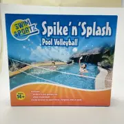 Volleyball pool net spike n splash water game set swimming beach toy