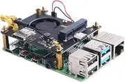 GeeekPi RPi 4G / 3G Hat for Raspberry Pi Zero/Zero W/Zero WH/2B/3B/3B+/4B,Jetson Nano,Supports SMS, MMS, Mail, TCP, UDP, DTMF, HTTP, FTP