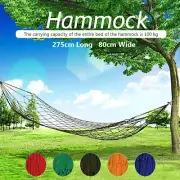 Nylon Rope Mesh Net Hammock Hanging Travel Sleep Bed Swing Camping Gear New