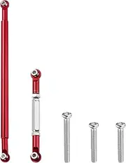 uxcell 5pcs Pull Rod Link Rod Linkage Aluminum Alloy Wheel Base Upper Lower Link Rod Chassis Linkage for MN86K MN86KS 1/12 RC Car（Red）