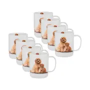 8PK Ashdene Puppy Love Cavoodle Drinking Beverage Coffee/Tea Mug/Cup 11.5x8cm