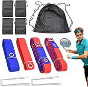 Beach Volleyball Court Lines - College Sand Tape, Sand Marking Straps | - Sport Border Lines, Tear-Resistant Outdoor Volleyball Court Kit, Compact Lines for Schools Parks Backyard Events