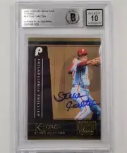 Steve Carlton signed 2005 Donruss Signature K-Force #2 KF-2 card BAS 10 auto