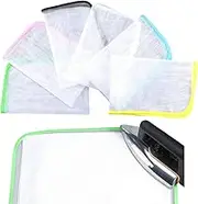 craspire Pack of 6 Ironing Protection Gates for Ironing Rectangular Polyester Colourful Clothing Insulated Heating Mat Insulation Pad for Clothing Sewing Fabric Protection Travel Tool