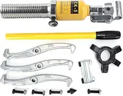 5 Ton Hydraulic Gear Puller Separator 3 Jaw Bearing Hub Removal Tool Kit Puller with 360 Degree Rotatable Pump Head for Horizontal and Vertical Pulling Distance