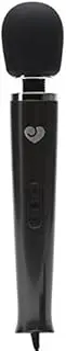 Lovehoney Black Deluxe Wand Vibrator - Silicone - Mains Powered & 2.4 m Cable
