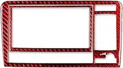 AIOSPSPR Central AC Radio CD Navigation Panel Set Trim Cover Interior Sticker Compatible for Audi A3 S3 8P 2006 200 Car Accessories(Ivory White)