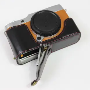 FUJIFILM/富士XA5XA7數碼相機包皮套真皮底座半套單肩保護套復古 相機包 保護殼 保護套 背帶 相機皮套