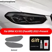Pre-cut Headlights Smoke Paint Protection Vinyl Tint Wrap Film For BMW X3/IX3 (for: BMW)