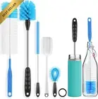 Bottle Brush Cleaning Set, Long Handle for Beer Bottles, Wine Decanter, Tumbler