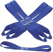 GRIRIW 5pcs Tie Rope Loop Straps Strap Luggage Rope Cord Luggage Bandage Pp Blue