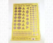 Virnex HO Decals Circle Oval Triangle Logo Shapes Silver 1980