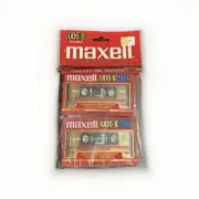MAXELL UDS-II 90 Blank Audio Cassette Tapes (2 Pack) New Sealed! NOS