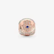 Pandora Rose Gold Hamsa All Seeing Eye & Feather Charm - 780101C01